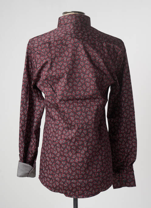 Chemise manches longues rouge OLYMP pour homme