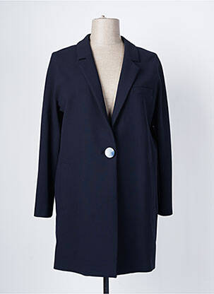 Manteau bleu outlet pas cher