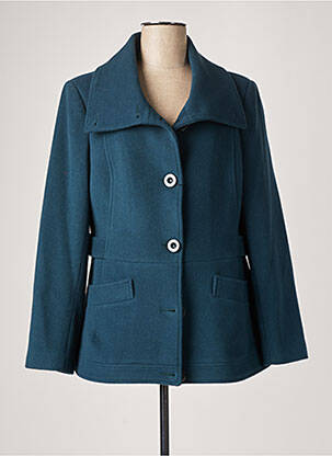 Manteau court bleu SCRIPTA pour femme