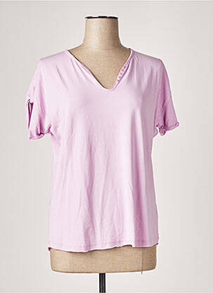 T-shirt violet SOIE POUR SOI pour femme