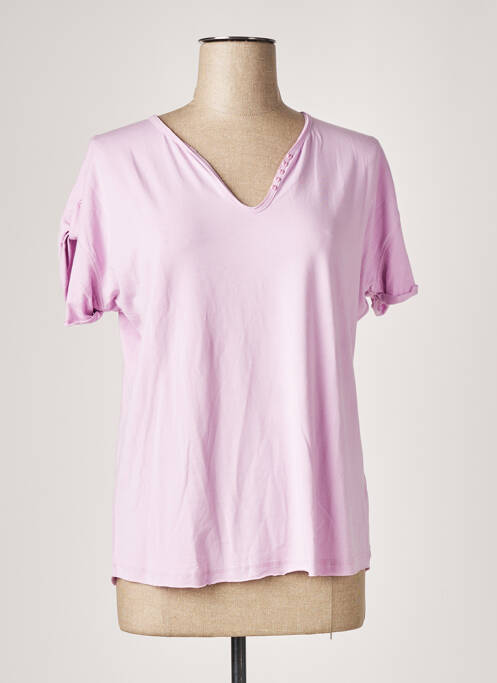 T-shirt violet SOIE POUR SOI pour femme