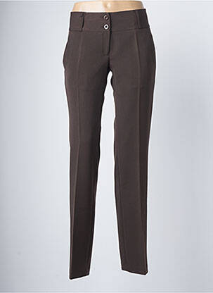 Pantalon slim taille normale taille normale marron SCRIPTA femme