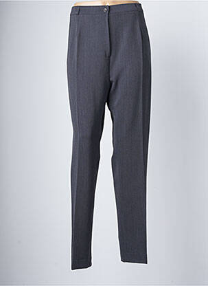Pantalon droit taille à pinces taille normale gris ELSSA femme