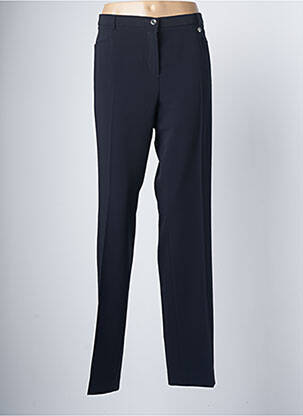 Pantalon droit bleu BRUNO SAINT HILAIRE pour femme