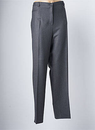 Pantalon droit gris BRUNO SAINT HILAIRE pour femme