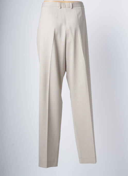 Pantalon droit beige BRUNO SAINT HILAIRE pour femme