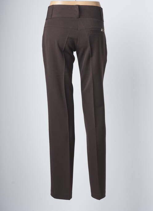 Pantalon slim marron SCRIPTA pour femme