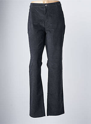 Pantalon droit stretch taille normale noir SAINT HILAIRE femme