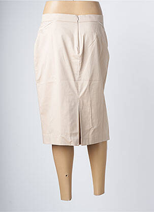 Jupe mi-longue stretch beige SAINT HILAIRE femme
