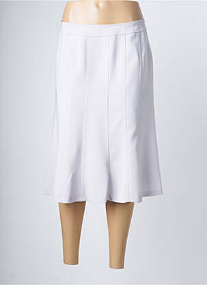 Jupe mi-longue coupe droite violet ELSSA femme
