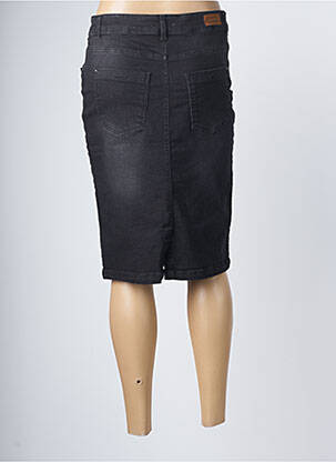 Jupe mi-longue stretch noir CARLA KOPS femme