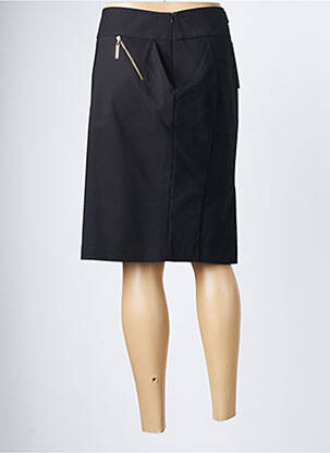 Jupe mi-longue stretch noir SCRIPTA femme