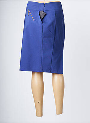 Jupe mi-longue stretch violet SCRIPTA femme