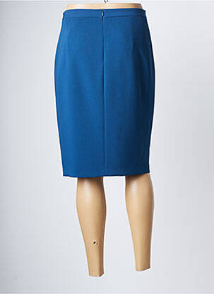 Jupe mi-longue stretch bleu ANA SOUSA femme