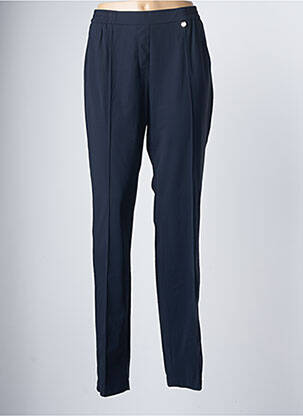 Pantalon droit bleu SAINT HILAIRE pour femme