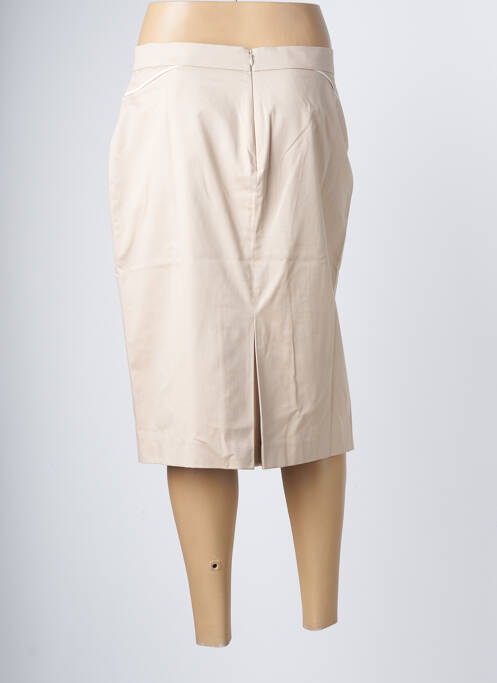 Jupe mi-longue beige SAINT HILAIRE pour femme