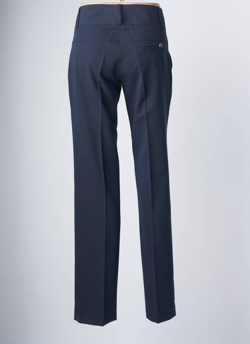 Pantalon droit bleu SCRIPTA pour femme