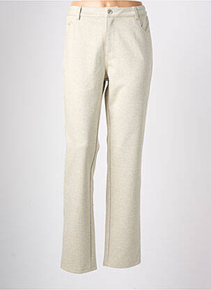 Pantalon slim taille normale taille normale beige FRED SABATIER femme