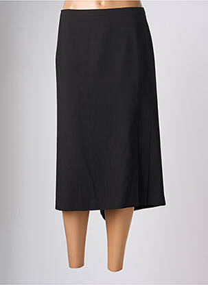 Jupe mi-longue taille normale noir HORTENSIA femme