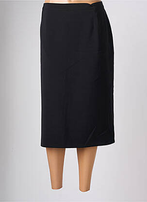 Jupe mi-longue taille normale noir ELSSA femme