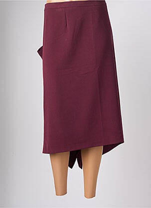 Jupe mi-longue taille normale violet FRANCOISE F femme