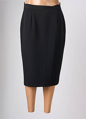 Jupe mi-longue taille normale noir JEAN DELFIN femme