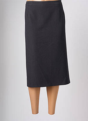 Jupe mi-longue taille normale gris ELSSA femme