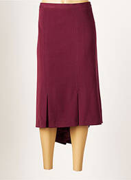 Jupe mi-longue taille normale rouge FRANCOISE F femme