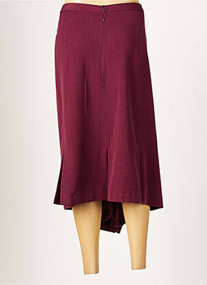 Jupe mi-longue taille normale rouge FRANCOISE F femme