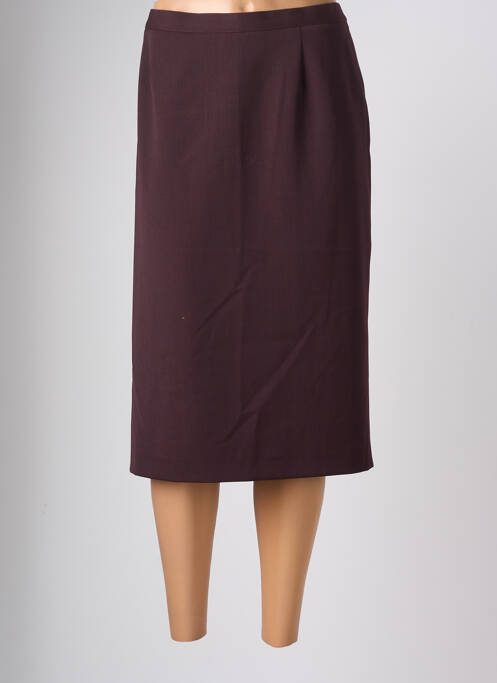 Jupe mi-longue taille normale violet FRANCOISE F femme