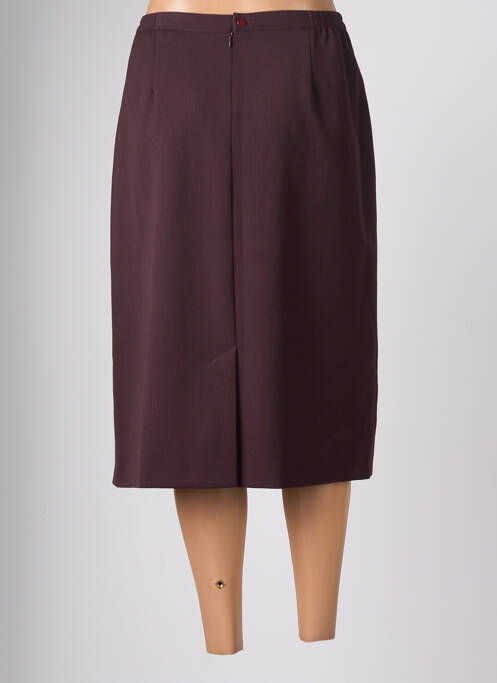 Jupe mi-longue taille normale violet FRANCOISE F femme