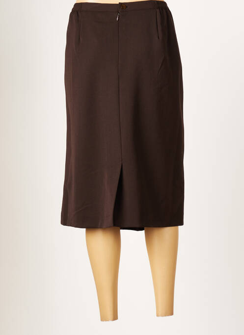 Jupe mi-longue marron FRANCOISE F femme