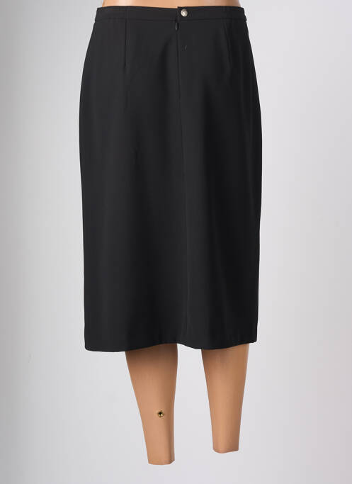 Jupe mi-longue noir FRANCOISE F pour femme