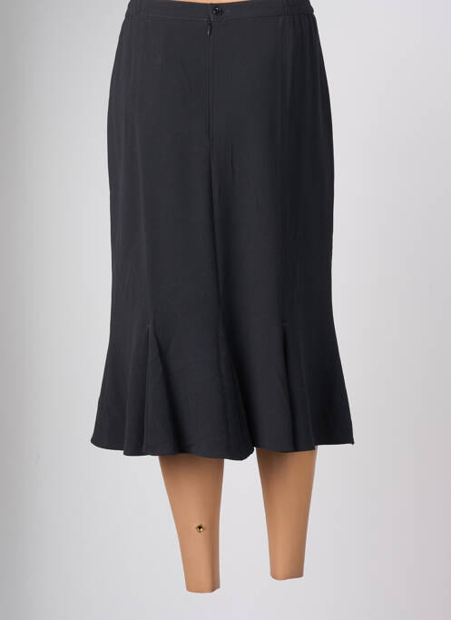 Jupe mi-longue noir FRANCOISE F pour femme