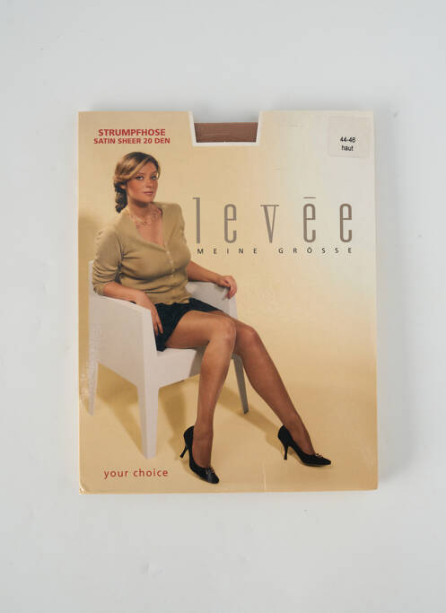 Collants tissage voile chair LEVEE femme