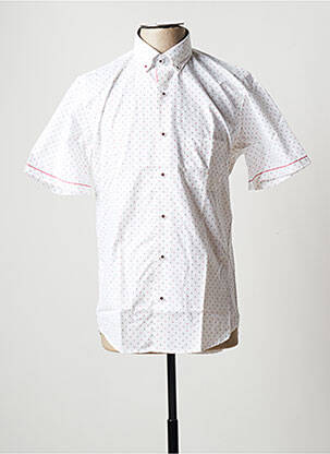 Chemise manches courtes coupe droite blanc BEGGA homme