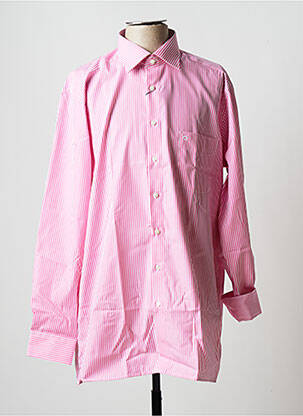 Chemise manches longues rose OLYMP pour homme