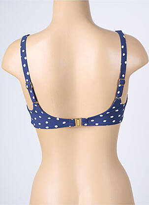 Haut de maillot de bain stretch haut soutien-gorge emboitant bleu ROSA FAIA femme