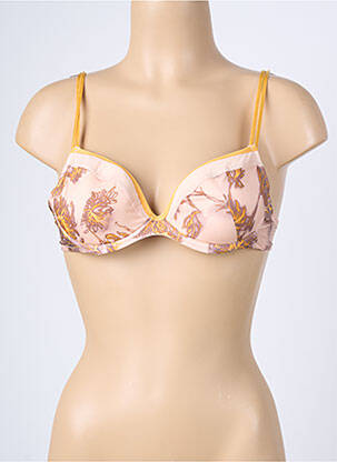 Soutien-gorge effet matière satinée haut soutien-gorge avec mousse de rembourrage amovible rose LOUISA BRACQ femme
