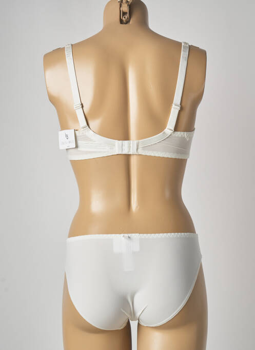 Ensemble lingerie beige LOUISA BRACQ pour femme