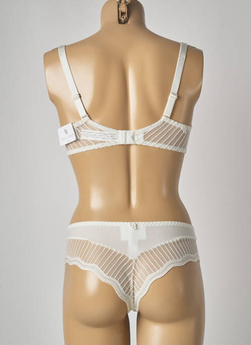 Ensemble lingerie beige LOUISA BRACQ pour femme