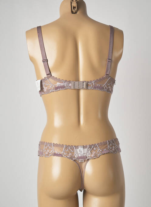 Ensemble lingerie marron LOUISA BRACQ pour femme