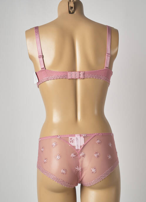 Ensemble lingerie rose LOUISA BRACQ pour femme