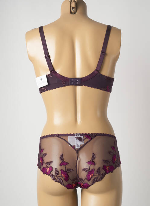 Ensemble lingerie violet LOUISA BRACQ pour femme