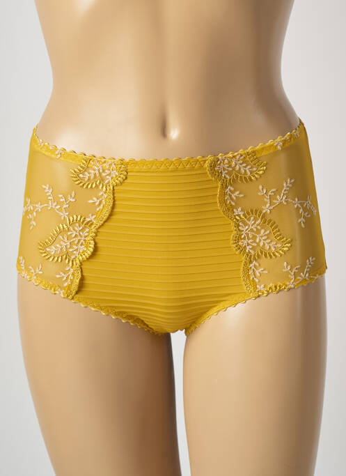 Culotte haute jaune LOUISA BRACQ pour femme