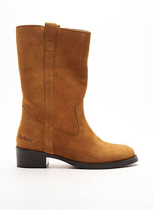 Bottes talon de 4 à 6cm jaune KICKERS femme