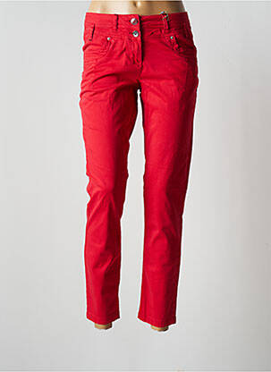 Pantalon slim stretch taille normale rouge CECIL femme