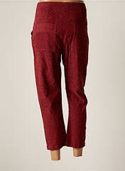 Pantalon 7/8 rouge CHICOSOLEIL pour femme seconde vue