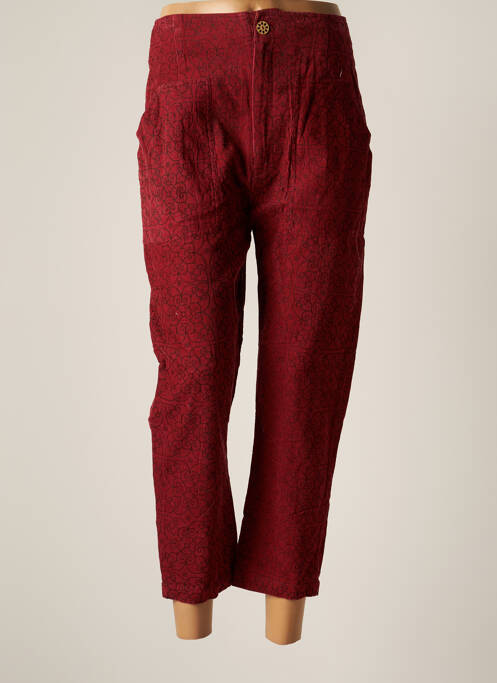 Pantalon 7/8 rouge CHICOSOLEIL pour femme