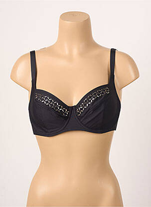 Haut de maillot de bain bretelles élastiquées ajustables noir ANTIGEL femme